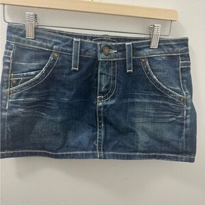 ROBIN'S Jean X-Girl 5 Pocket Denim Mini Skirt Women's Skirt Zipper Size 25/M
